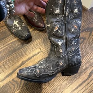 Laredo Black and grey distressed boots